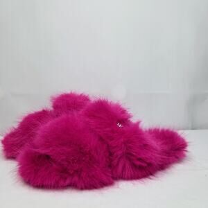Michael Michael Kors Women's Tula Slip-On Cozy Slippers Size 6 Deep Fuchsia NWT